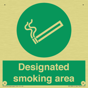 Designated smoking area